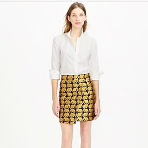 J Crew Elephants on Parade skirt RARE!